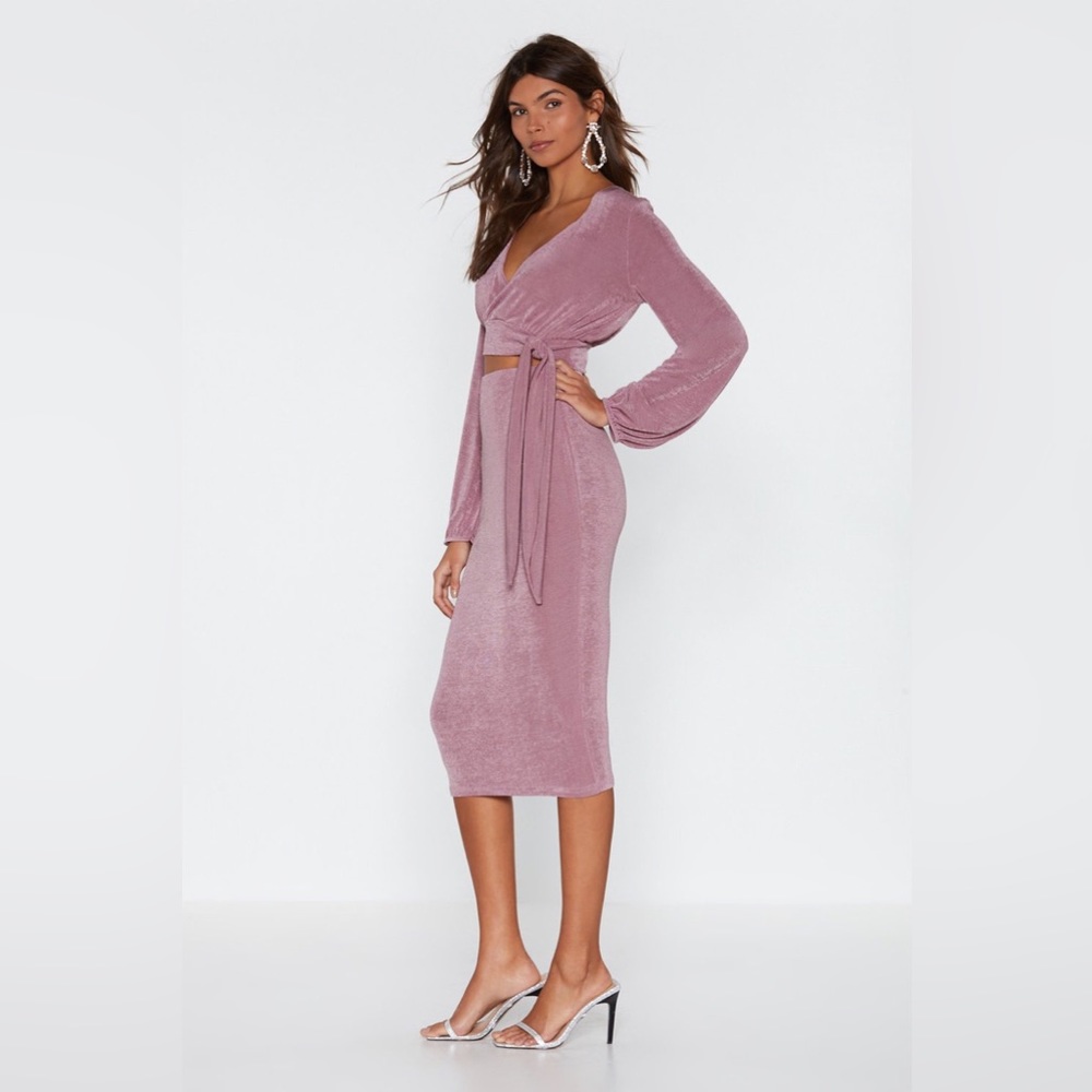 NASTY GAL - Match Maker Wrap Top And Skirt Set - 6